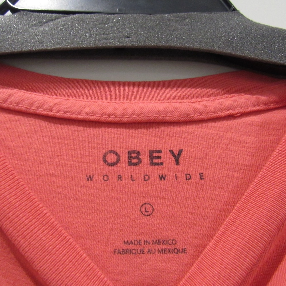 Obey Red Floral Graphic Tee - Picture 3 of 3